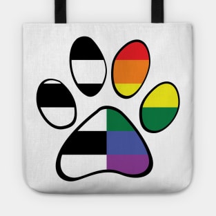 Straight Ally Pride Paw Tote