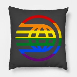 Pride Spaceship Earth Logo II Pillow