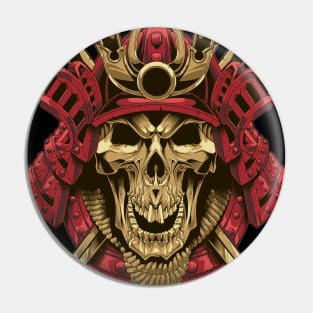 skull samurai Pin