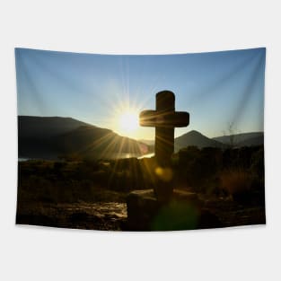 Cross & Sun / Swiss Artwork Photography Tapestry