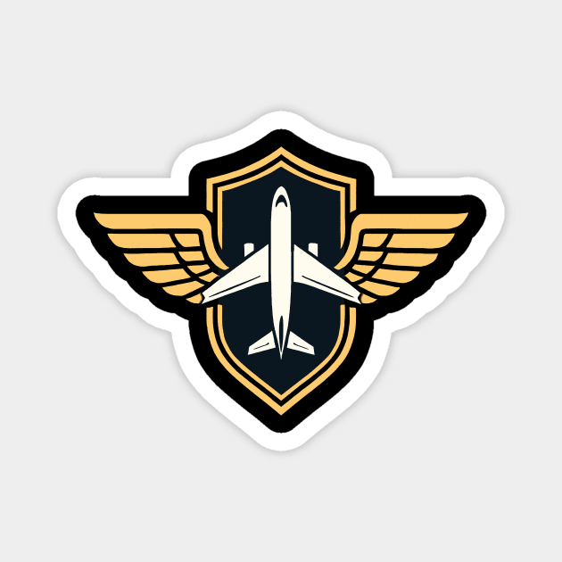 Pilot wings Badge Magnet by CreativeSage