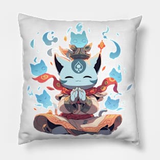 Cute Shaman Cat Hero Pillow