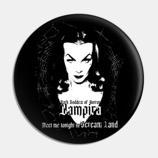 Vampira, Dark Goddess of Horror Pin