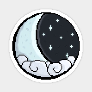 Pixel Moon Magnet