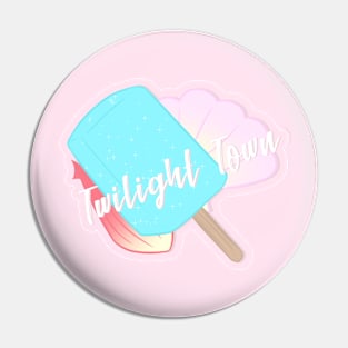 Twilight Town Sticker Pin