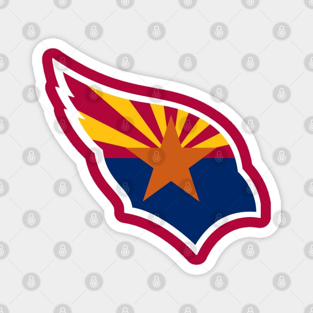 Arizona Football Flag Magnet by KFig21