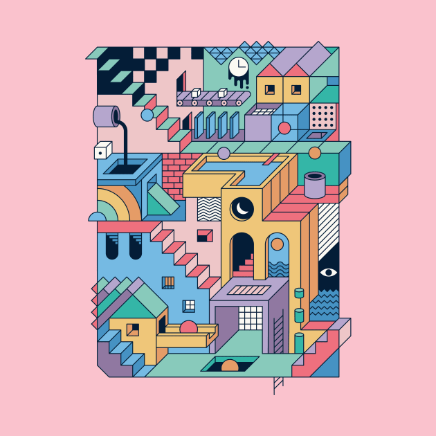 80s Escher by Thepapercrane