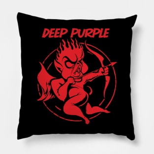 cupid red deep purple Pillow