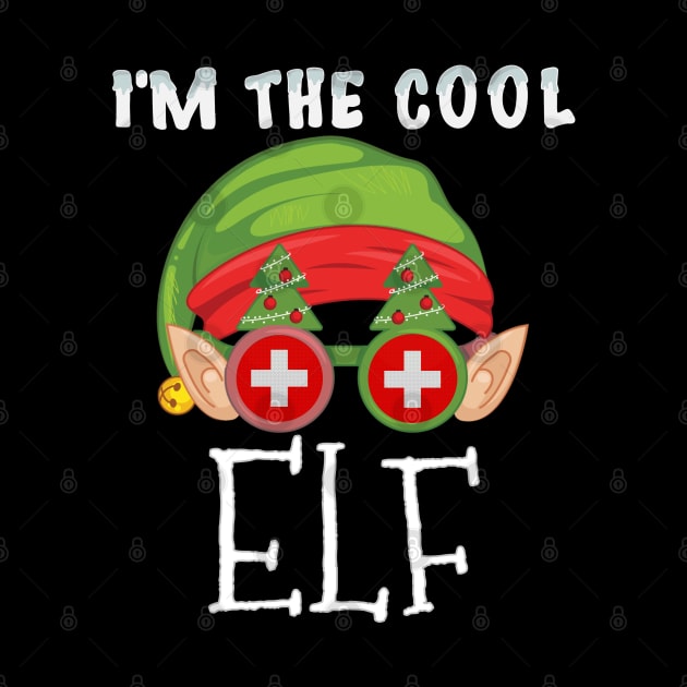 Christmas  I'm The Cool Swiss Elf - Gift for Swiss From Switzerland by Country Flags