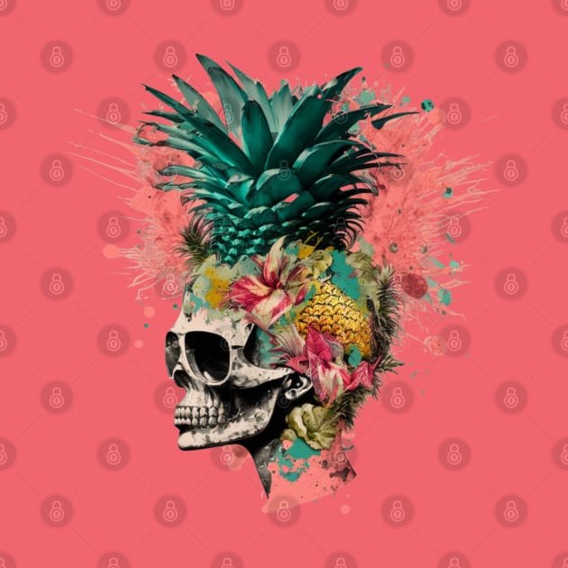 Skull tropical splash by Stitch & Stride