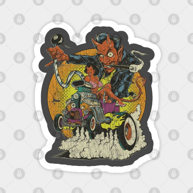 Devil's Hot Rod 1995 Magnet by JCD666