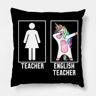 Teacher vs English teacher Pillow