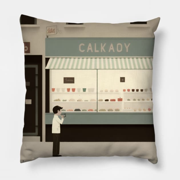 Candy Shop Pillow by Walter WhatsHisFace