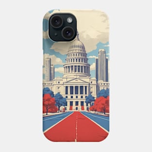 Austin Texas United States of America Tourism Vintage Poster Phone Case