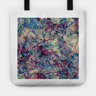 Dark Marble - Colorful Paint Pour/ Fluid Art - Unique and Vibrant Abstract Acrylic Paintings for Art Prints, Canvas Prints, Wall Art, Mugs, Leggings, Phone Cases, Tapestries and More Tote