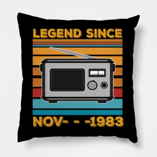 Legend Since 1983 Birthday 40th Nov Pillow