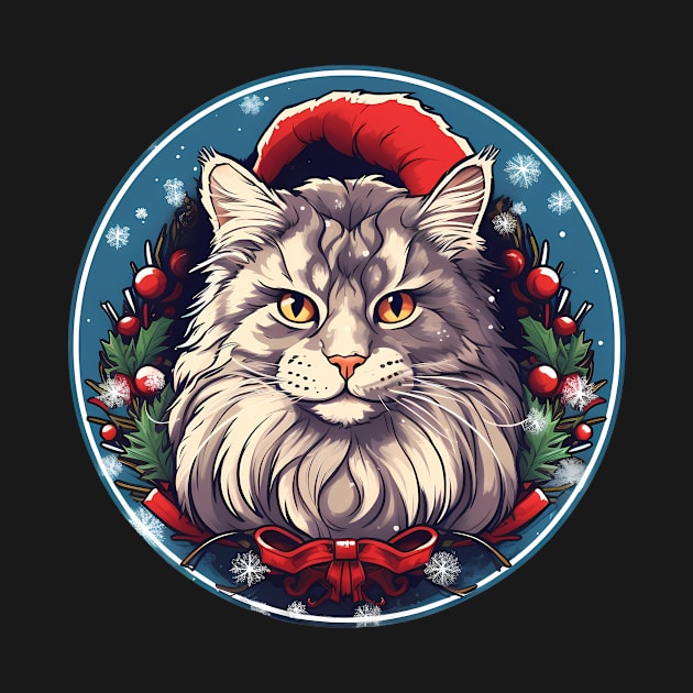 Maine Coon Cat Xmas, Love Cats by dukito