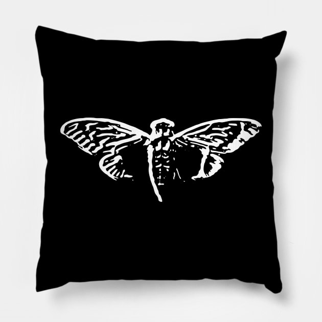 Cicada 3301 Pillow by The Moon Child