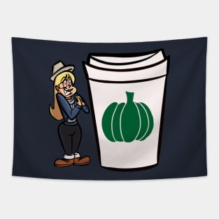 Basic White Girl Pumpkin Spice Latte shirt Tapestry