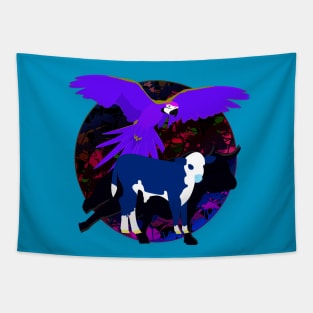 Parrot and Calf Tapestry