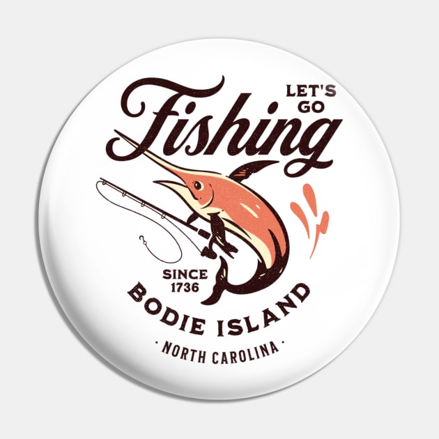 Bodie Island, NC Fishing Summer Vacation Pin by Contentarama