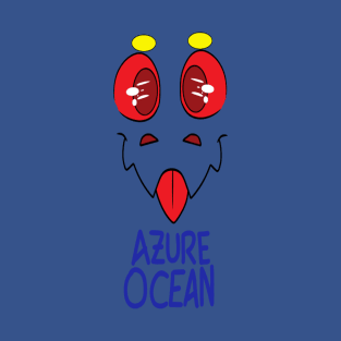 Azure Ocean Face T-Shirt