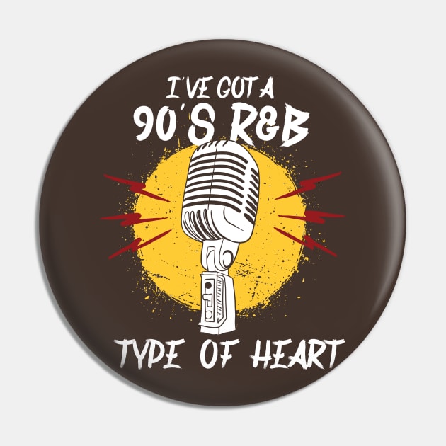 I've got a 90's R&B Type of Heart Pin by Shirtbubble