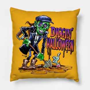 Diggin' Halloween Pillow