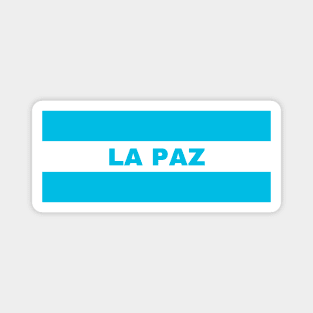 La Paz City in Honduras Flag Colors Magnet