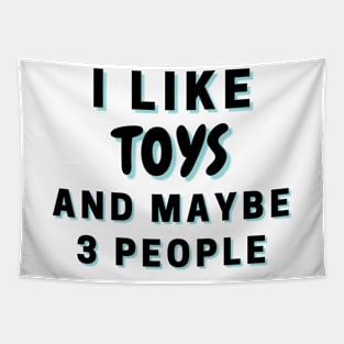 I Like Toys And Maybe 3 People Tapestry