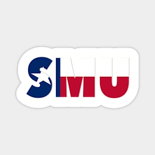 SMU Texas Flag Magnet