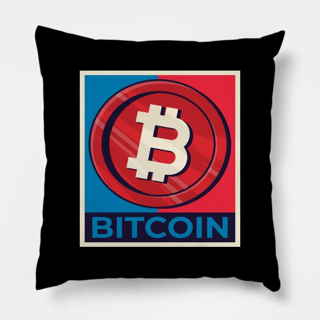 BITCOIN Pillow by madeinchorley