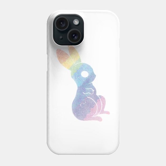 Rainbow magic bunny of the galaxy Phone Case by Uwaki