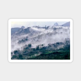 Foggy Mountain in Vietnam Magnet