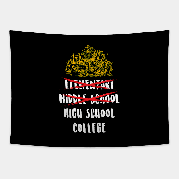 High School College Tapestry by Cooldruck