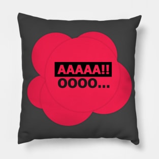 Exclamations of "AAAAA" and " OOOO" Pillow