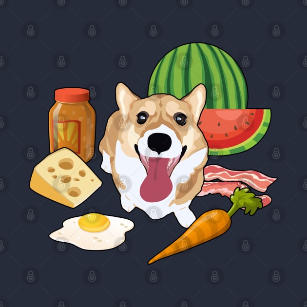 Corgi's Favorite Snacks by MaplewoodMerch