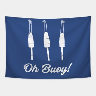 Oh Buoy Nautical Graphic Tapestry