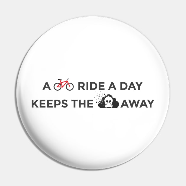 A bike ride a day keeps the pollution away Pin by AO01