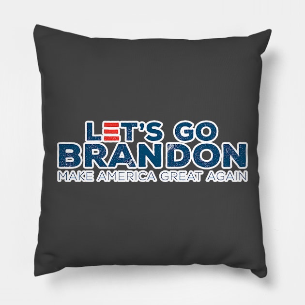 LETS GO BRANDON Pillow by hamiltonarts