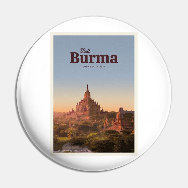 Visit Burma Pin by Mercury Club