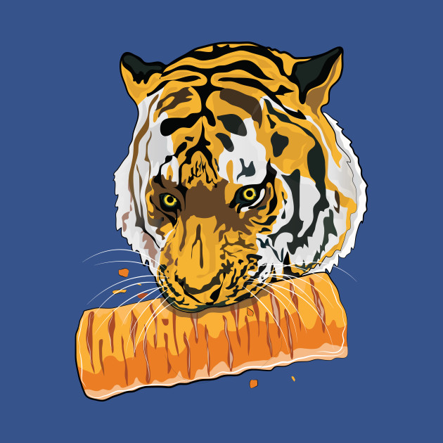 Disover Tiger Eating Greggs - Gregg - T-Shirt