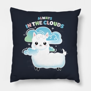 Llama in the clouds Pillow
