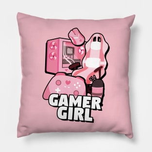 Cute Gamer Girl Pillow