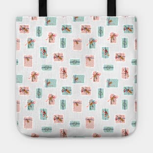 Christmas gift boxes pattern Tote