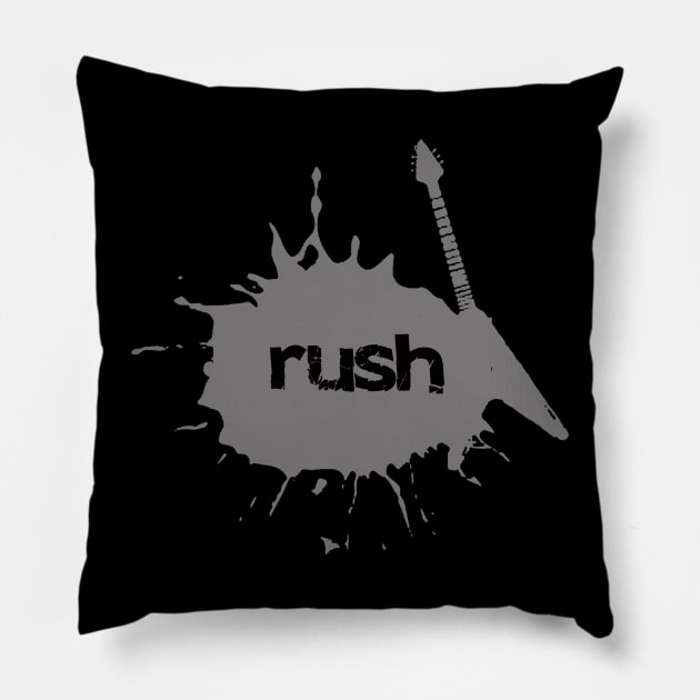 vintage rush band` Pillow by inidurenku official