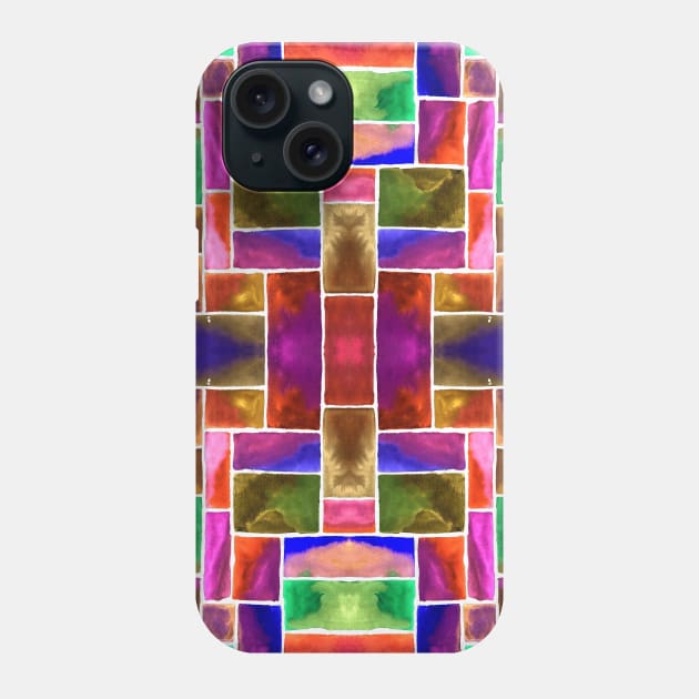 Abstract Stained Glass Pattern Phone Case by ZeichenbloQ