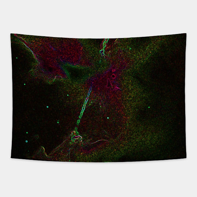 Black Panther Art - Glowing Edges 212 Tapestry by The Black Panther