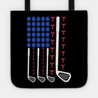 American flag golfing Tote