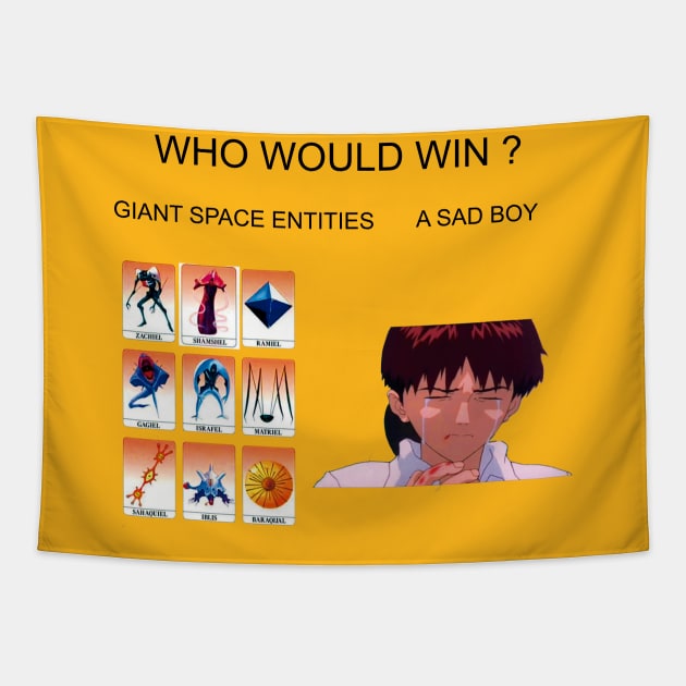 Who would win Evangelion Evangelion Tapestry TeePublic